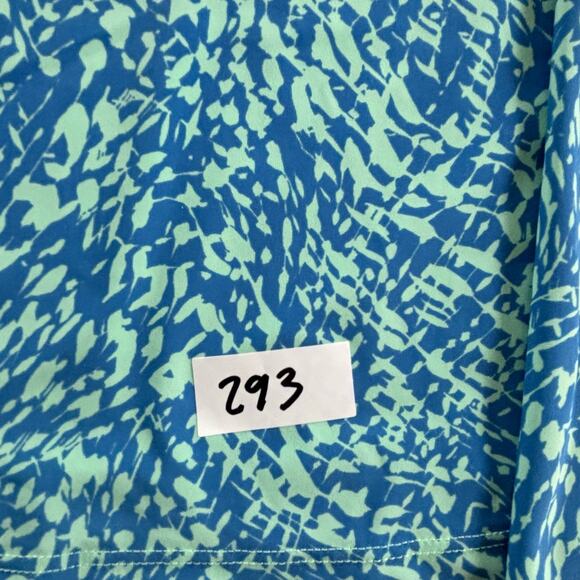 Athleta Vibrant Blue Abstract Retro Design Athletic Long Sleeve Gym Active‎ - Picture 6 of 6